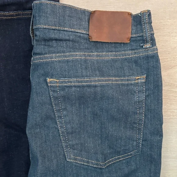 Two-Pair Denim Set - Dark Indigo & Medium Blue Jeans - Picture 2 of 4